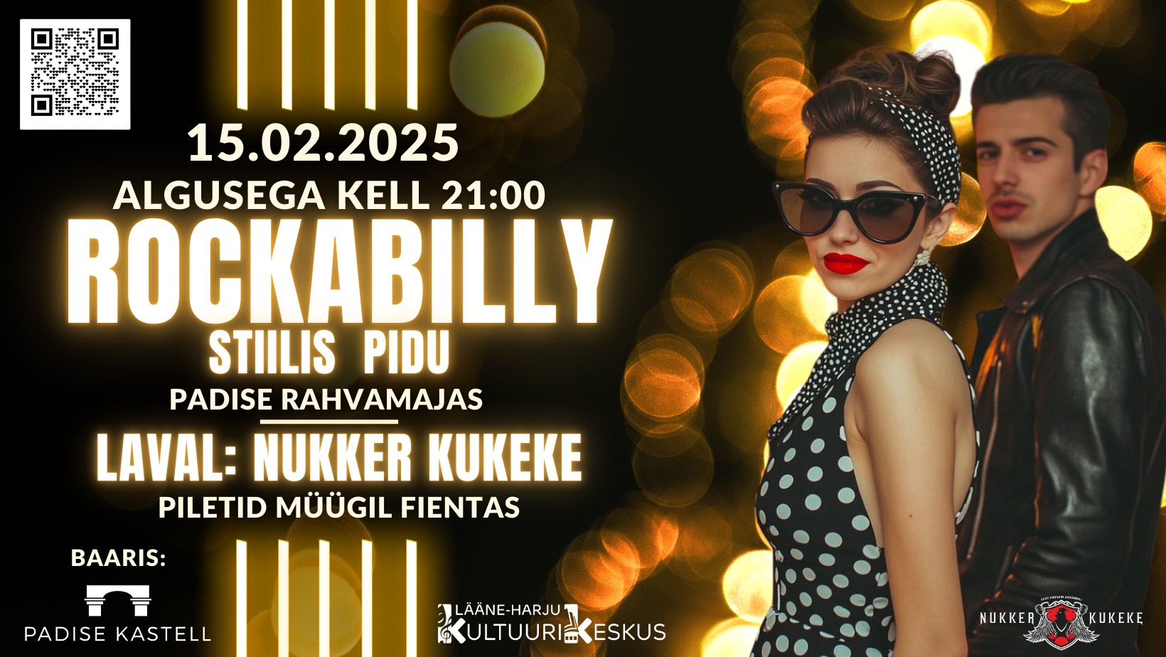 Padise Rockabilly 15.veebruar 2025 algusega kell 21:00